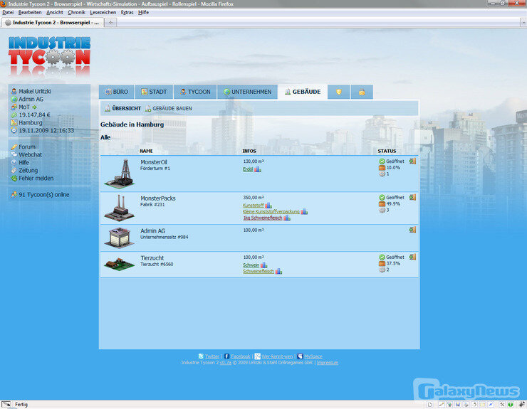 Screenshot Industrie Tycoon 2
