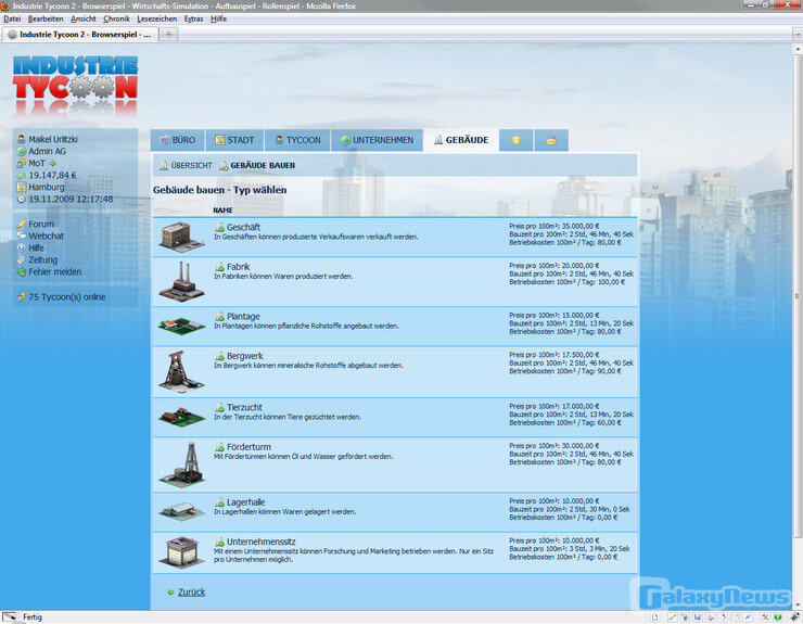 Screenshot Industrie Tycoon 2