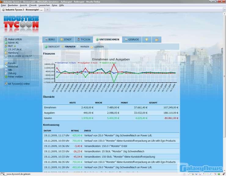 Screenshot Industrie Tycoon 2