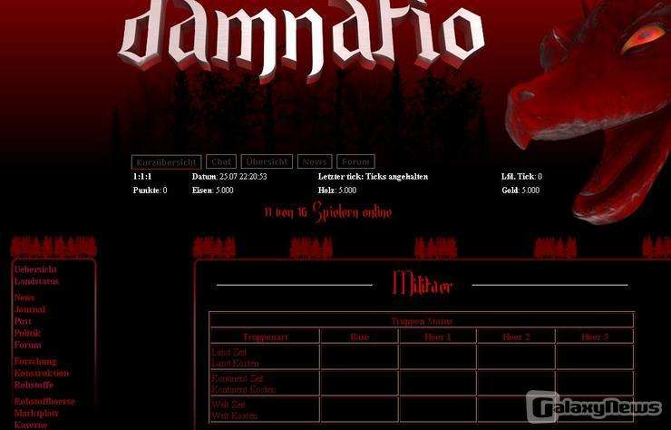 Screenshot Damnatio: Krieg der Drachen