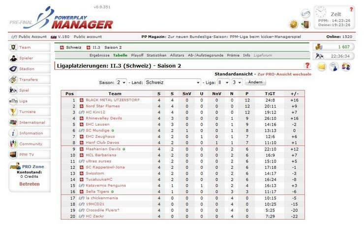 Screenshot Powerplay Manager