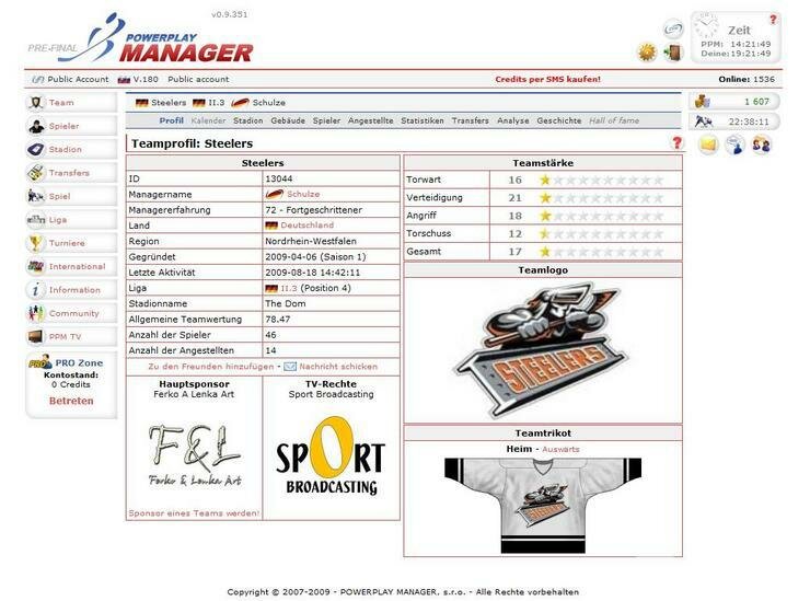 Screenshot Powerplay Manager