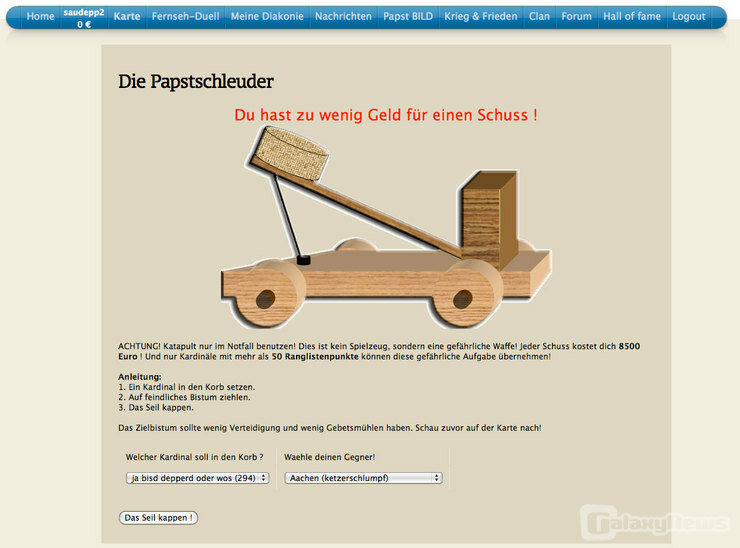 Screenshot Kampfpapst