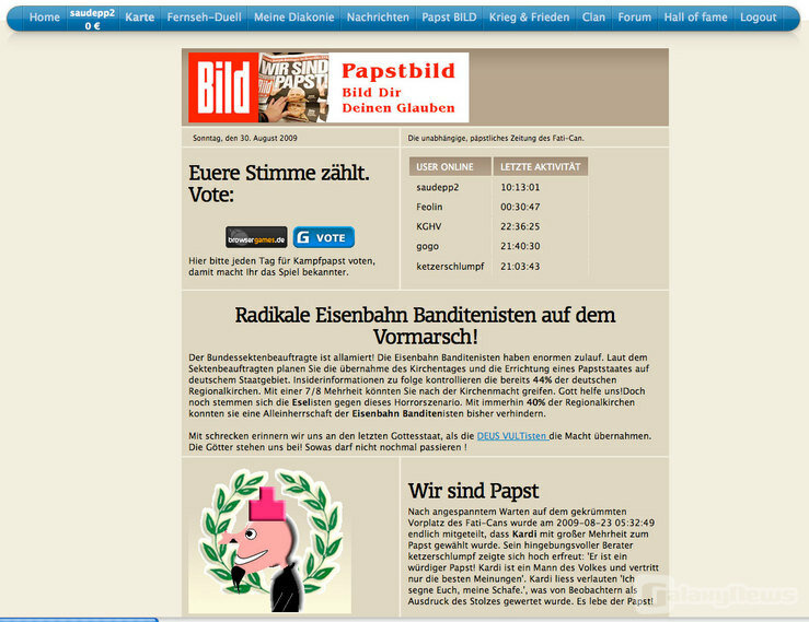 Screenshot Kampfpapst