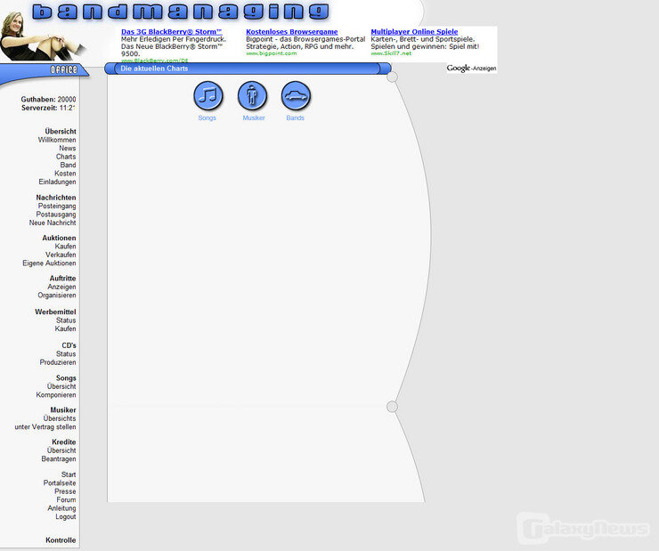 Screenshot Band-Managing