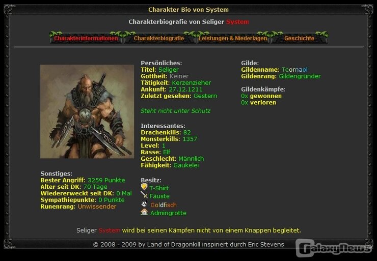 Screenshot Land of Dragonkill