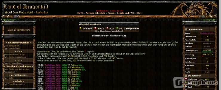 Screenshot Land of Dragonkill