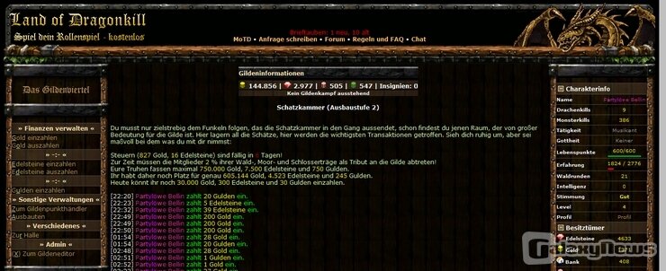 Screenshot Land of Dragonkill