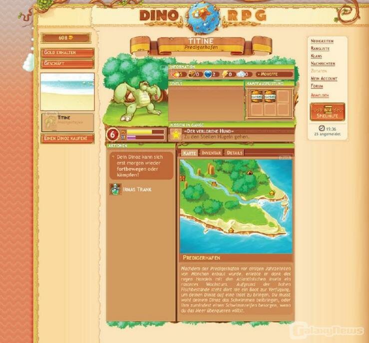 Screenshot DinoRPG