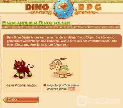Screenshot DinoRPG