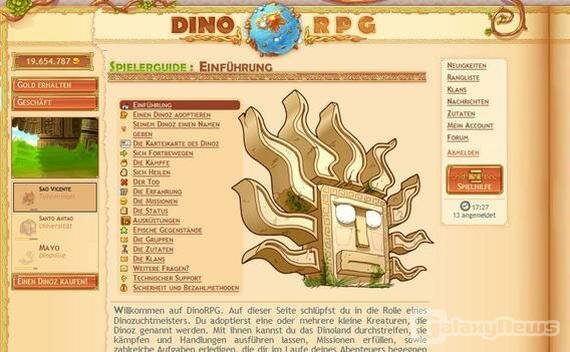 Screenshot DinoRPG