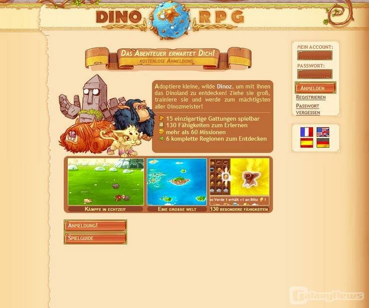 Screenshot DinoRPG