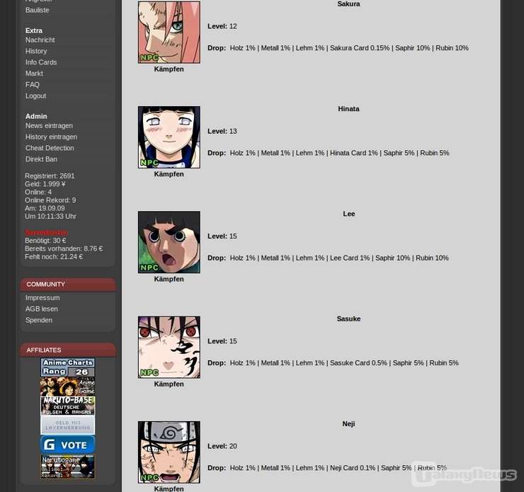 Screenshot Naruto-Game