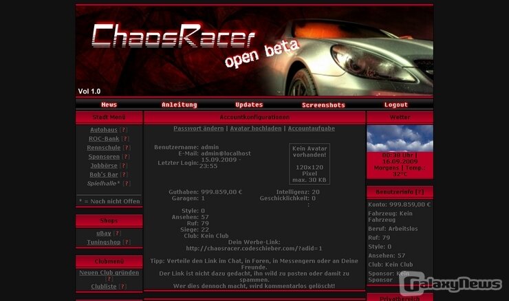 Screenshot ChaosRacer