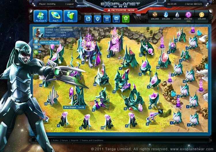 Screenshot Exoplanet War