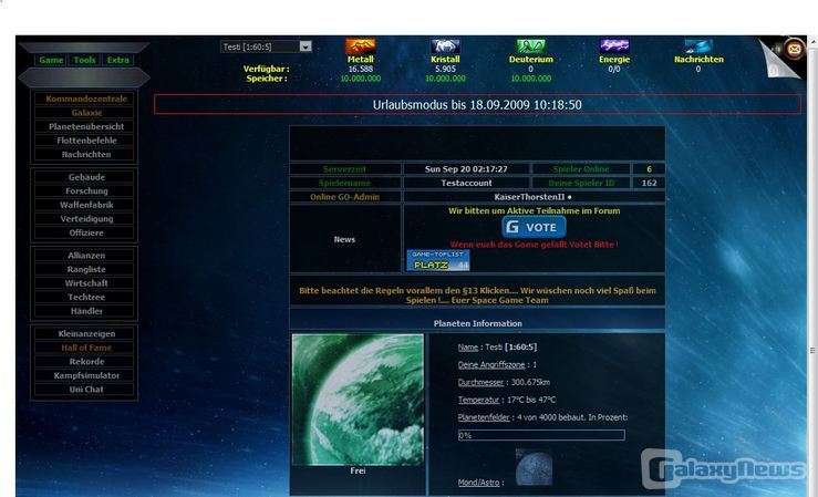 Screenshot Space-Galaxy