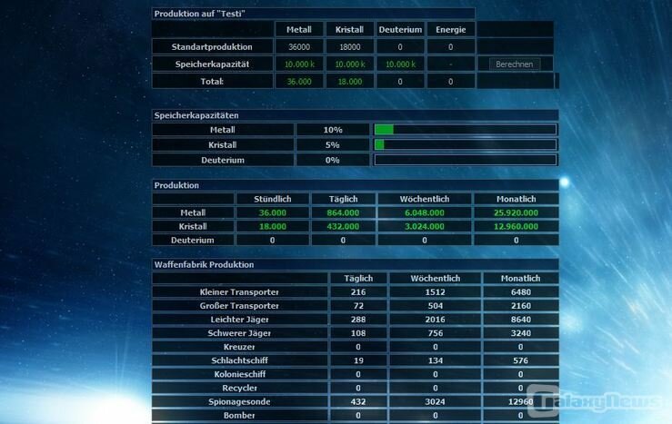 Screenshot Space-Galaxy