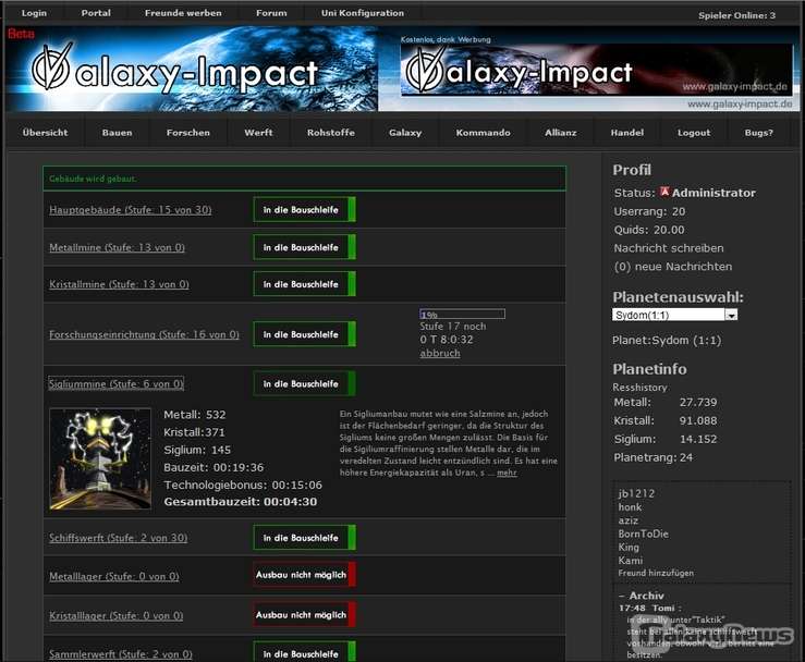 Screenshot Galaxy-Impact