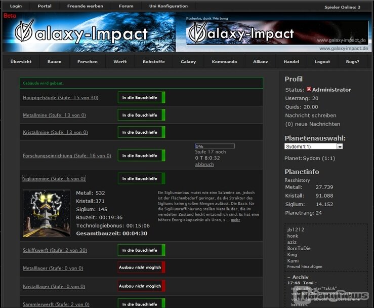 Screenshot Galaxy-Impact