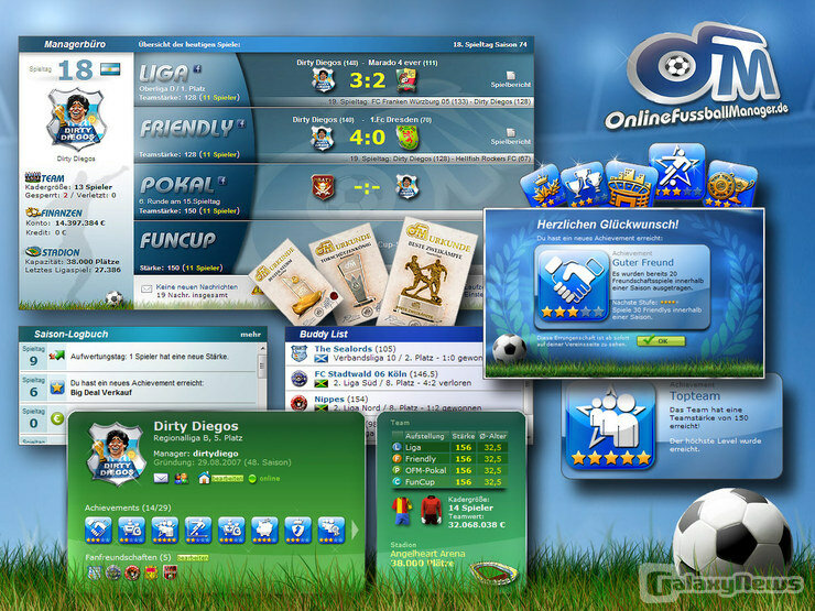 Screenshot OFM OnlineFussballManager