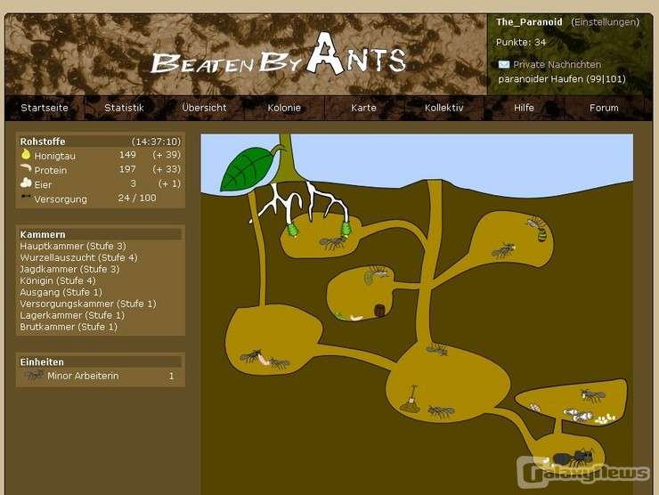 Screenshot BeatenByAnts