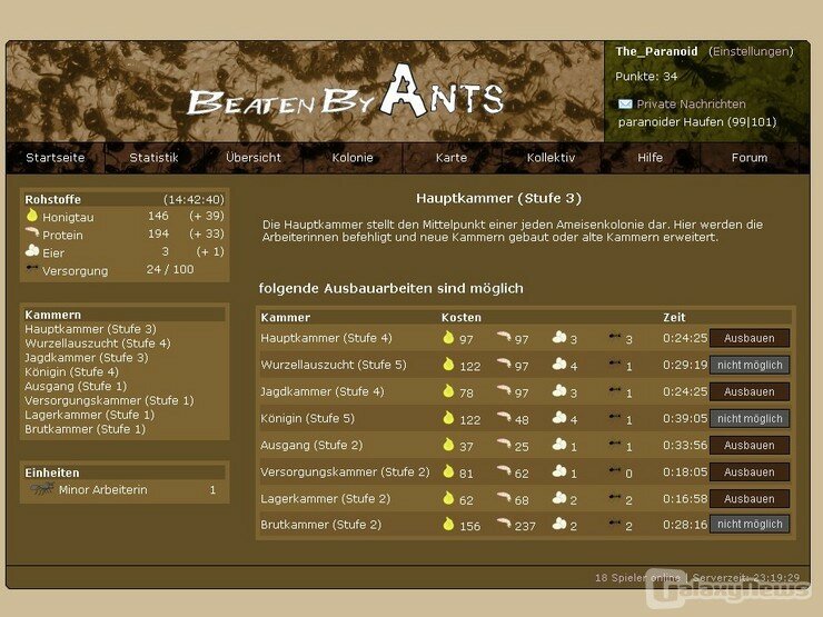 Screenshot BeatenByAnts