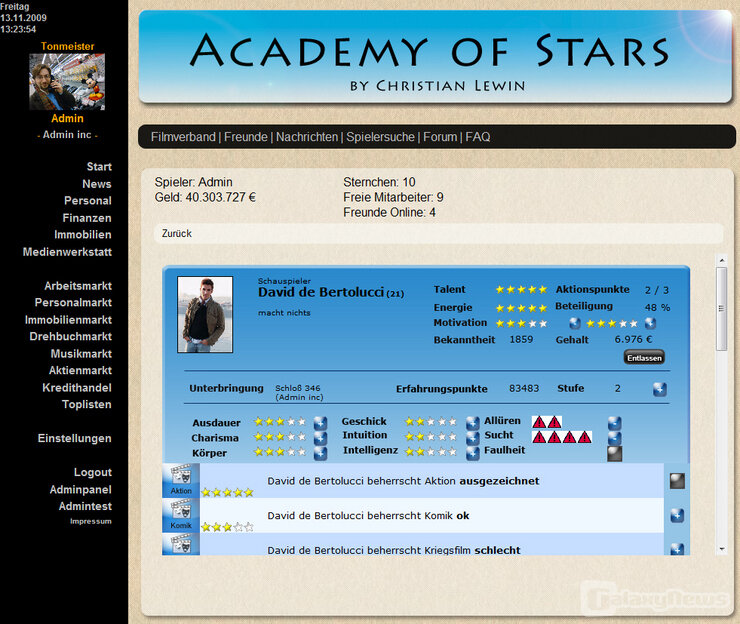 Screenshot Academy Of Stars