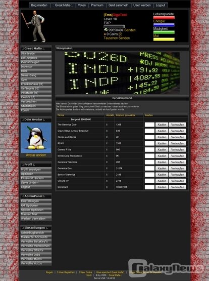 Screenshot .: Great Mafia :.