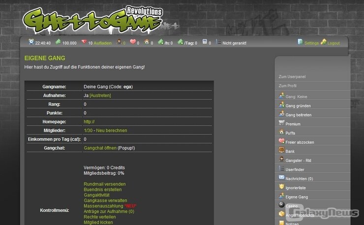 Screenshot GhettoGame Revolutions