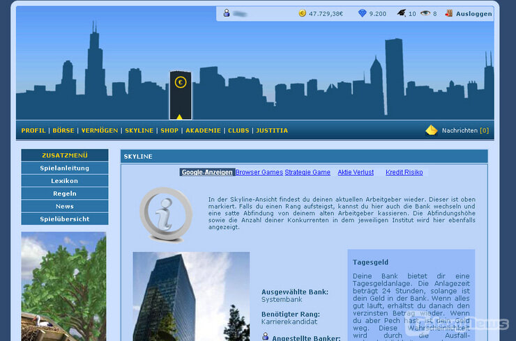 Screenshot bankergame