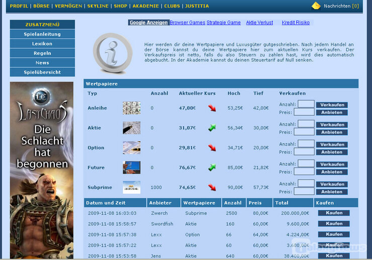 Screenshot bankergame