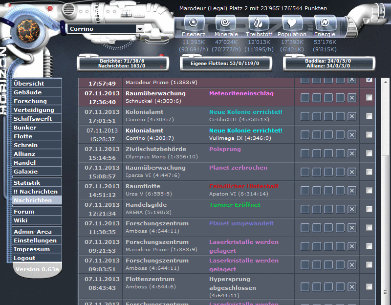 Screenshot Horiversum