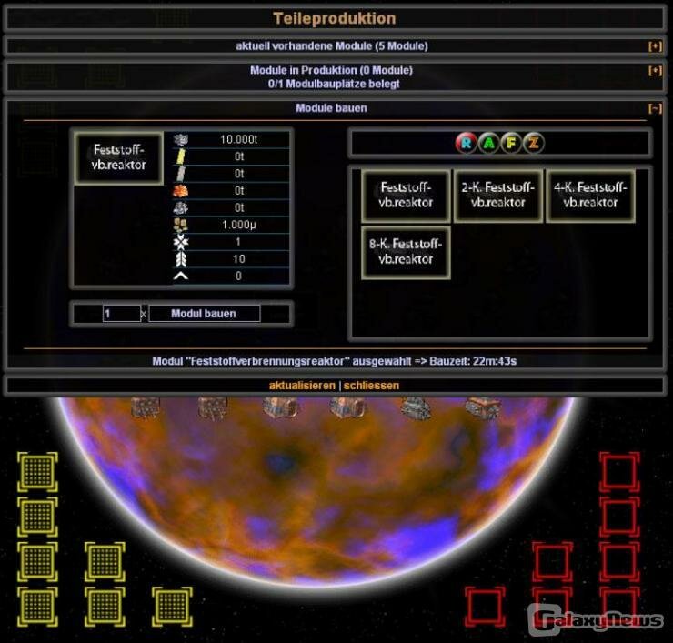 Screenshot Projekt StarWalker