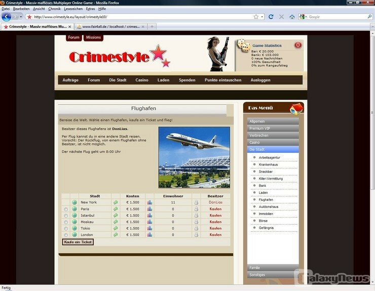 Screenshot Crime Style