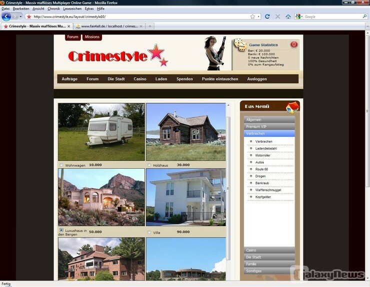 Screenshot Crime Style