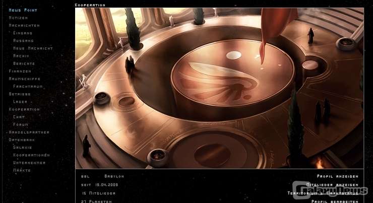 Screenshot CYBAEA - Das Strategie-Browserspiel