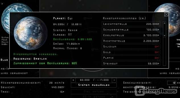 Screenshot CYBAEA - Das Strategie-Browserspiel