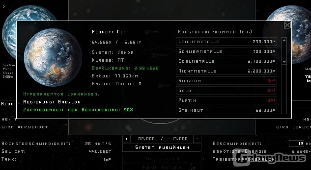 Screenshot CYBAEA - Das Strategie-Browserspiel