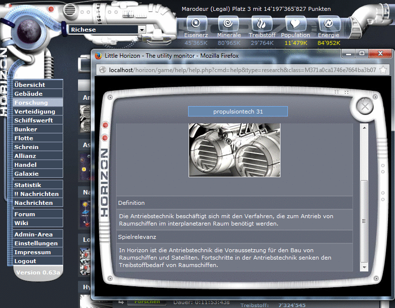 Screenshot Horiversum