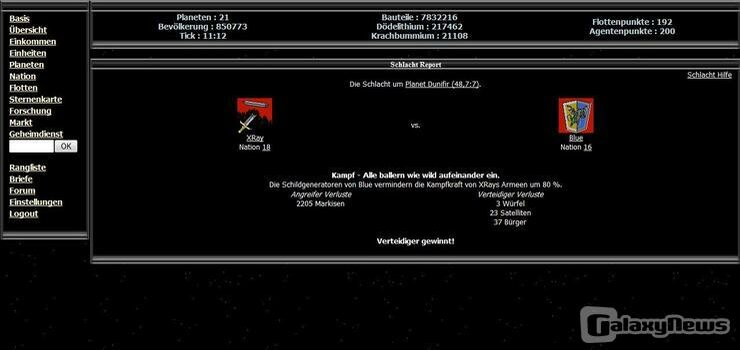 Screenshot Wurmlochspiel