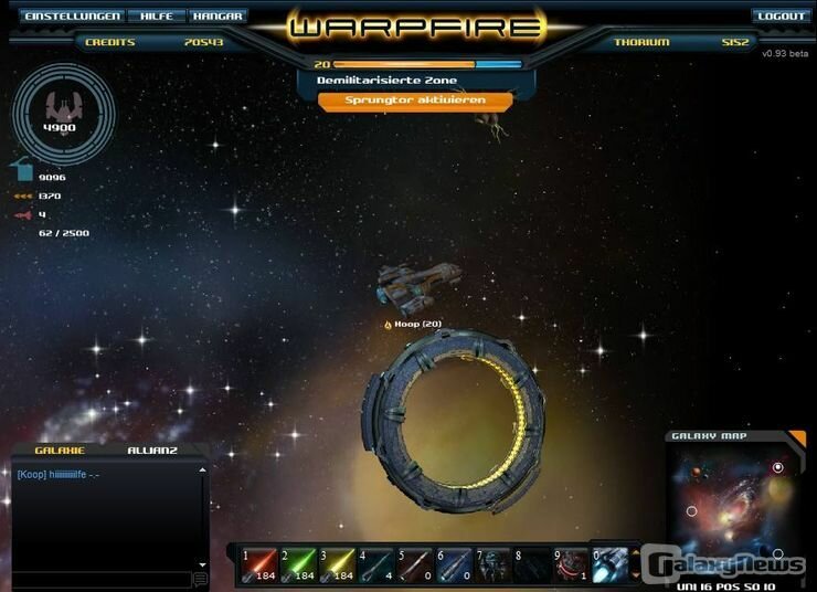 Screenshot WarpFire