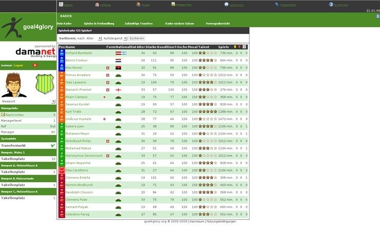 Screenshot Goal4Glory