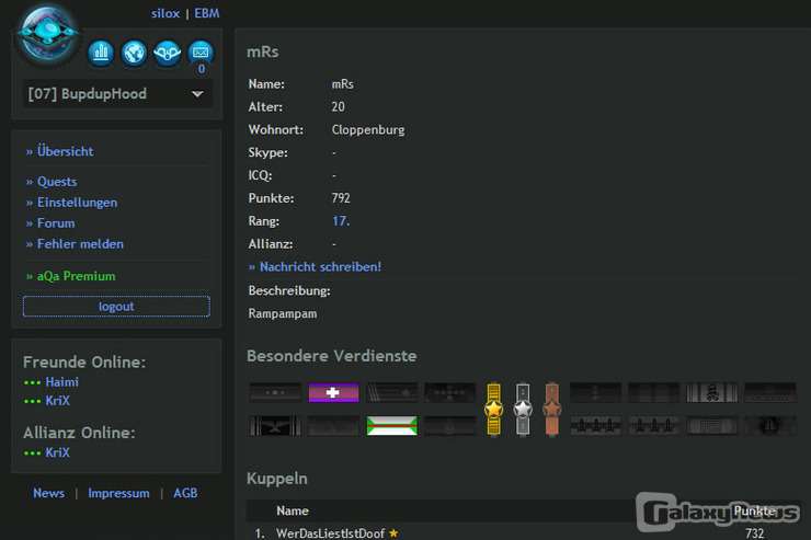 Screenshot aQa conflicts