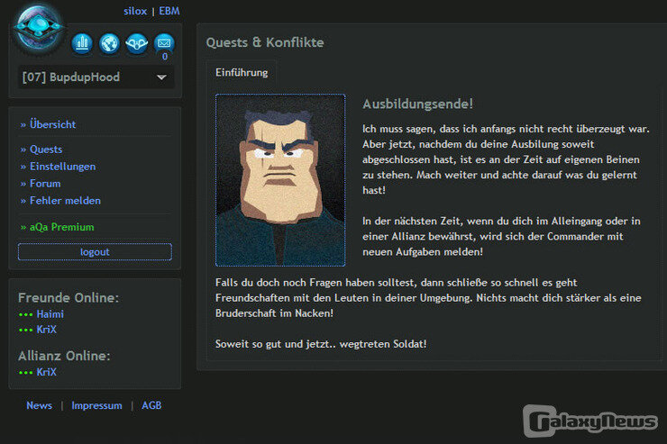 Screenshot aQa conflicts