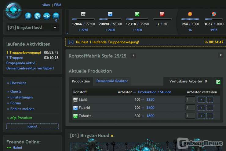 Screenshot aQa conflicts