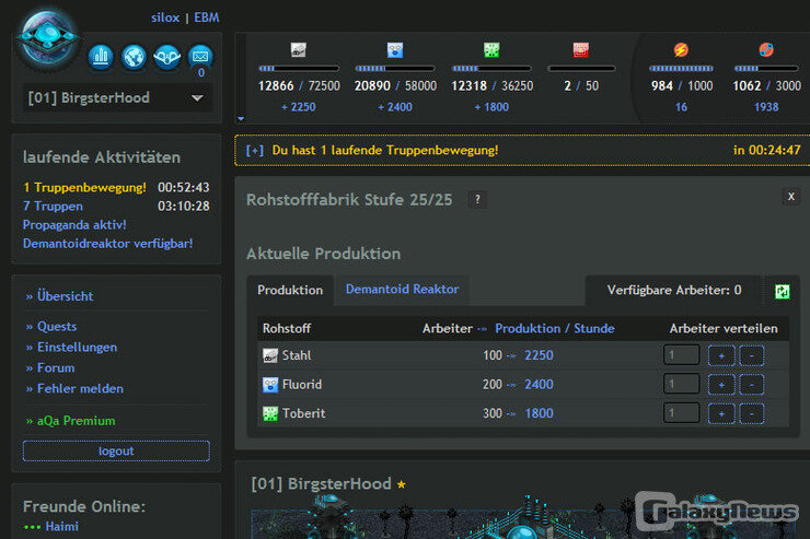 Screenshot aQa conflicts