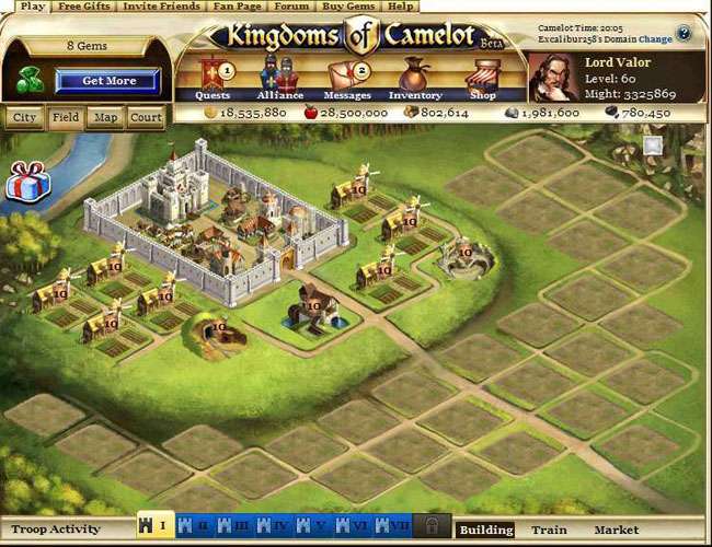 Screenshot Kingdoms of Camelot