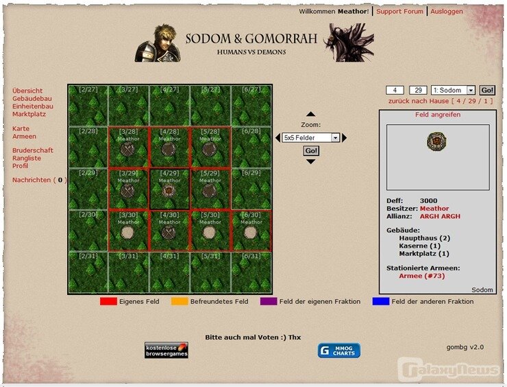 Screenshot Sodom und Gomorrah 2.0