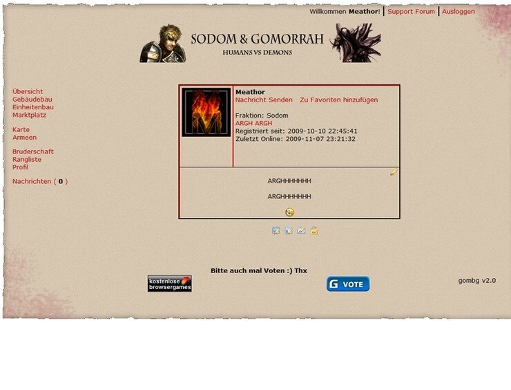 Screenshot Sodom und Gomorrah 2.0