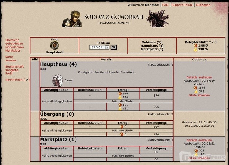 Screenshot Sodom und Gomorrah 2.0